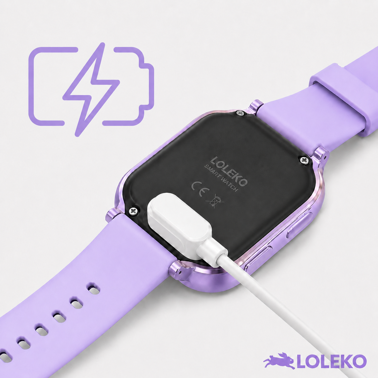 SMARTWATCH L60 4G GPS FIOLETOWY - obrazek 9