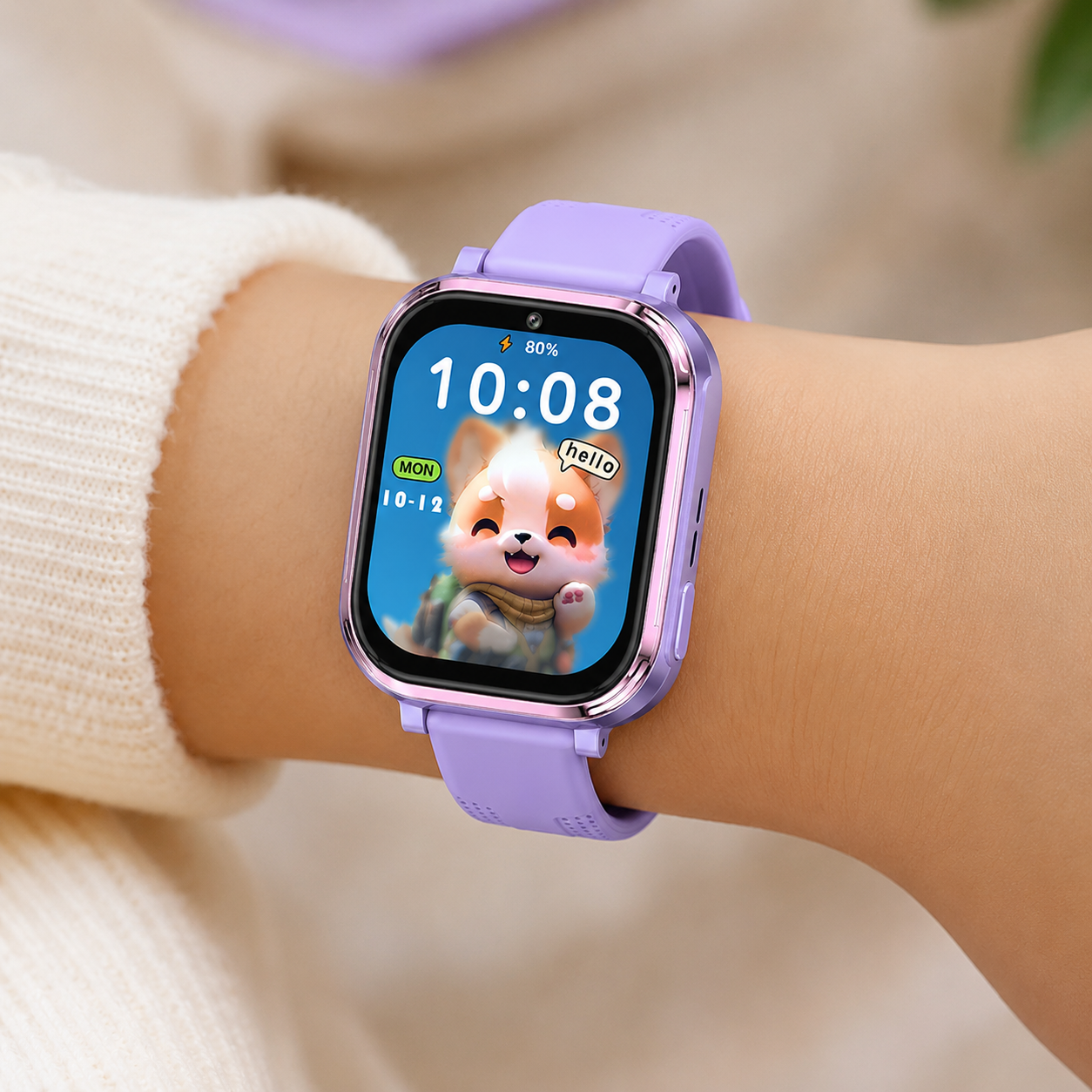 SMARTWATCH L60 4G GPS FIOLETOWY - obrazek 8