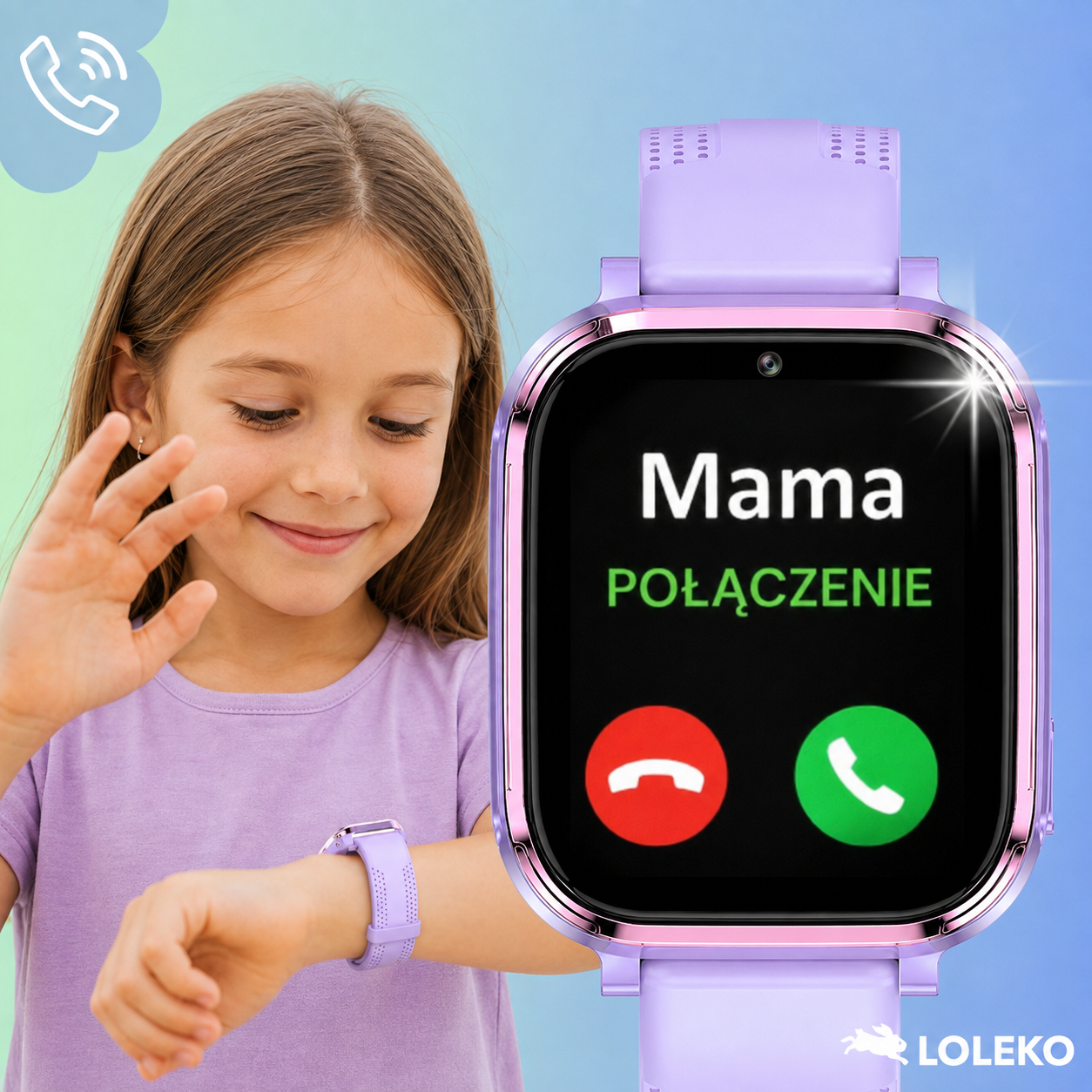 SMARTWATCH L60 4G GPS FIOLETOWY - obrazek 7