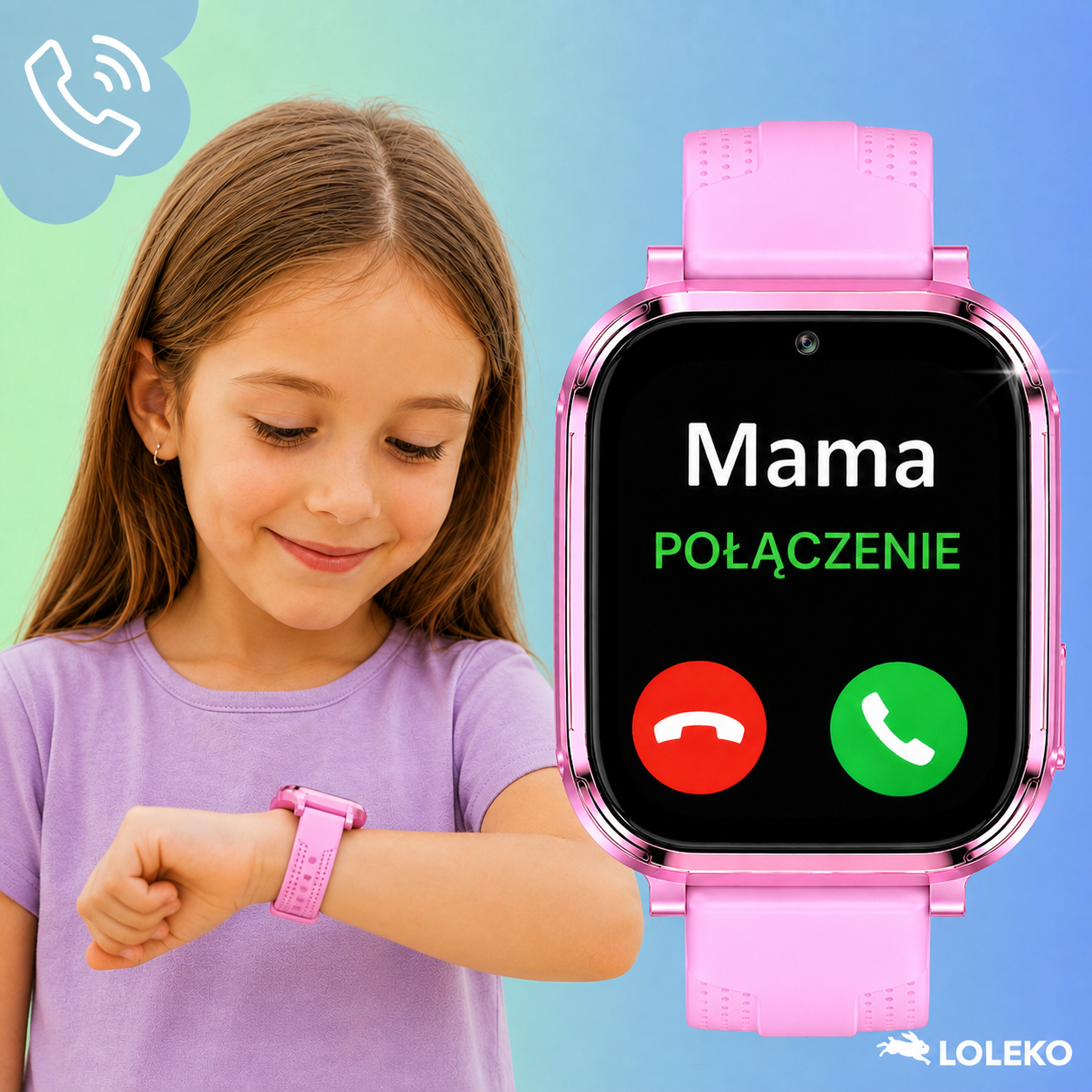 SMARTWATCH L60 4G GPS RÓŻOWY - obrazek 10