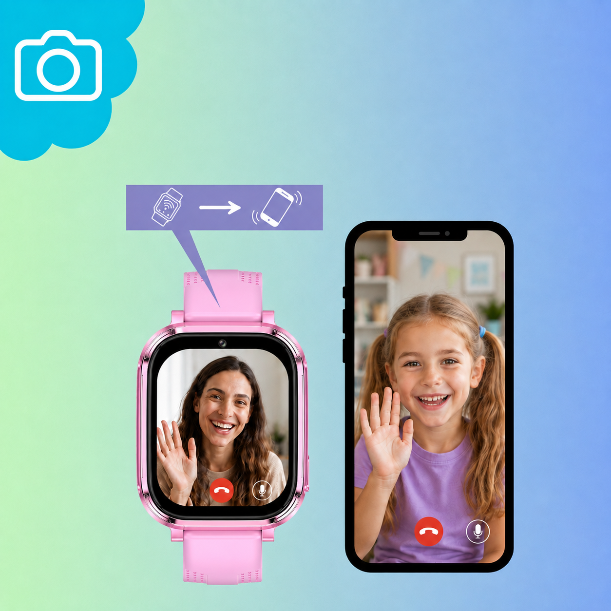 SMARTWATCH L60 4G GPS RÓŻOWY - obrazek 13